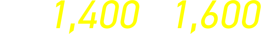 総カロリー1400kcal～1600kcal